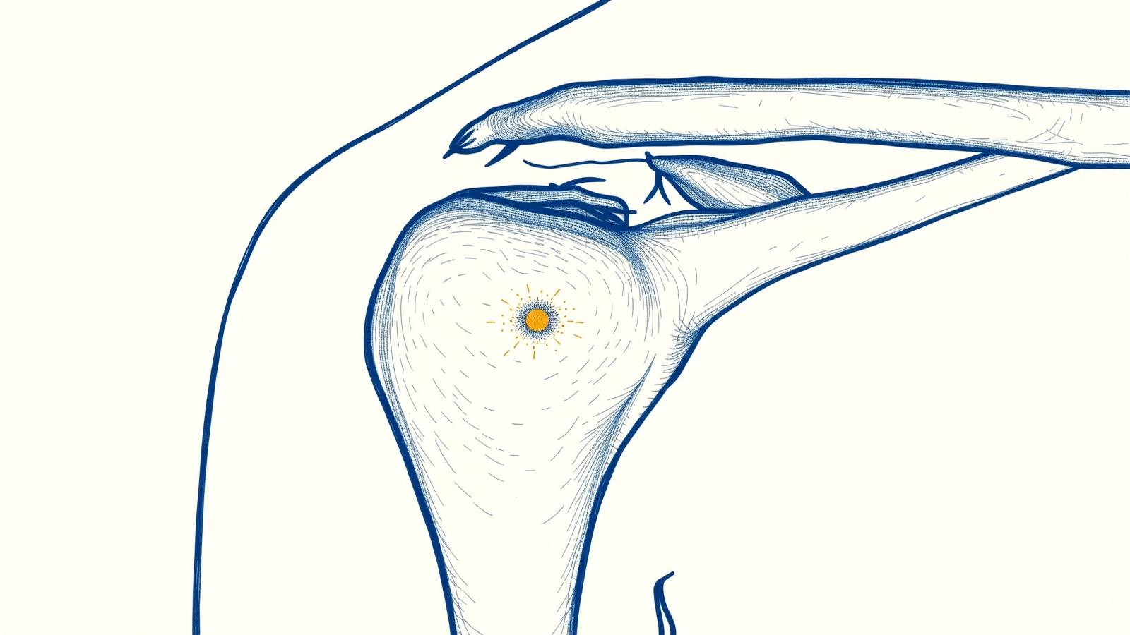 Illustration, Les tendinopathies calcifiantes de l'épaule