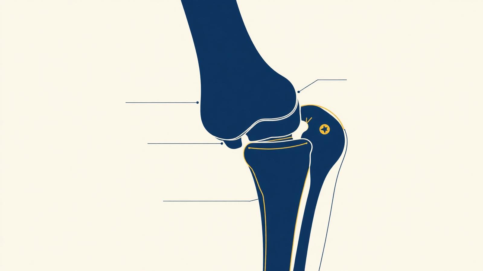 Illustration, Anatomie du genou